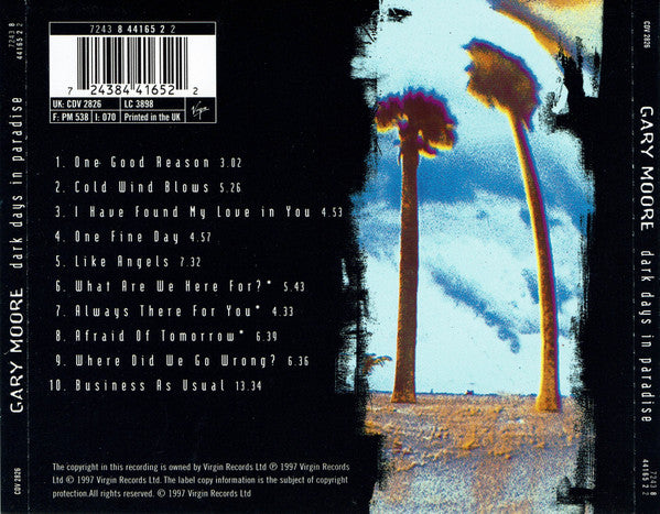 Gary Moore : Dark Days In Paradise (CD, Album)