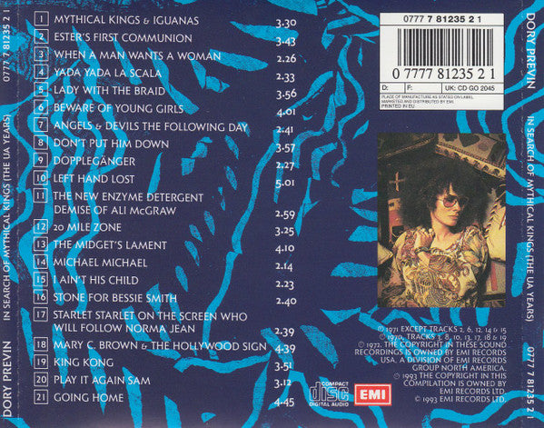 Dory Previn : In Search Of Mythical Kings (The U.A. Years) (CD, Comp)