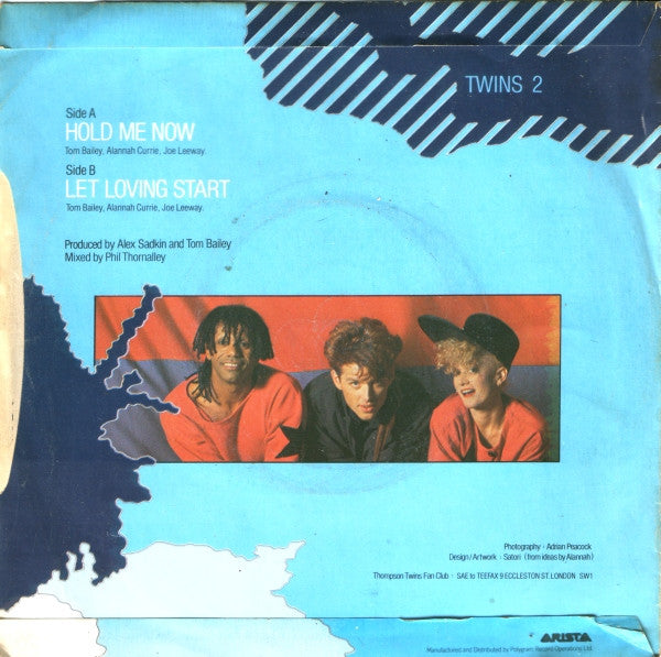 Thompson Twins : Hold Me Now (7", Single)