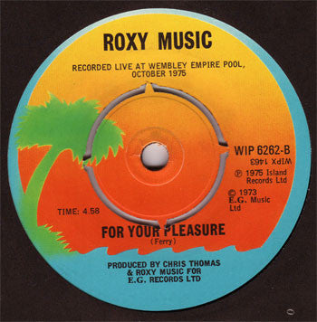 Roxy Music : Both Ends Burning (7", Single, Kno)