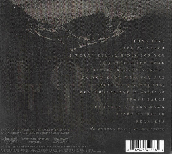Atreyu : Long Live (CD, Album, Dig)