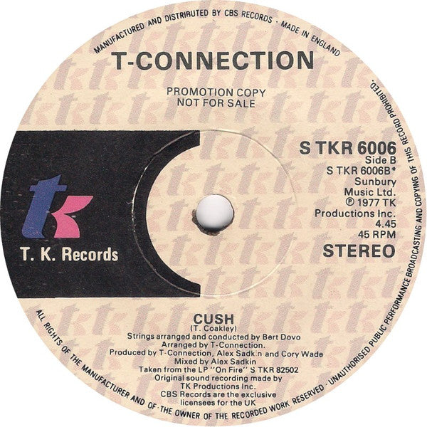 T-Connection : On Fire (7", Single, Promo)