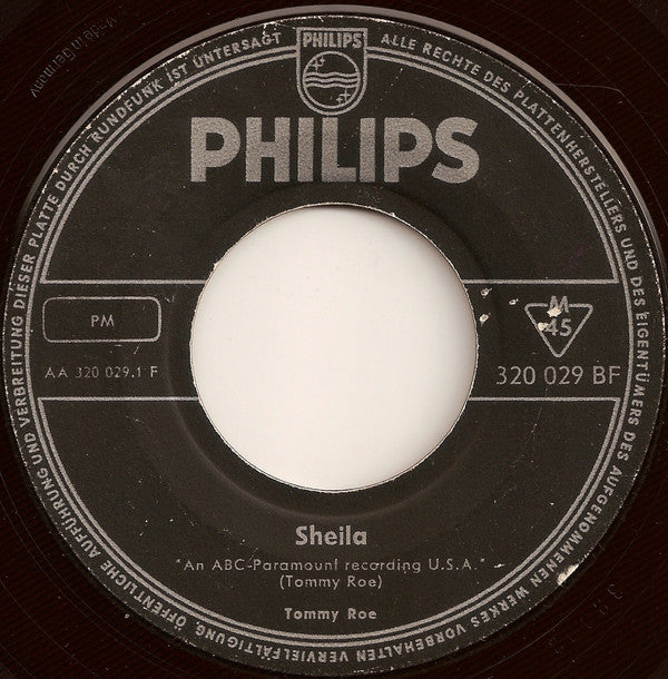 Tommy Roe : Sheila (7", Single, Mono)