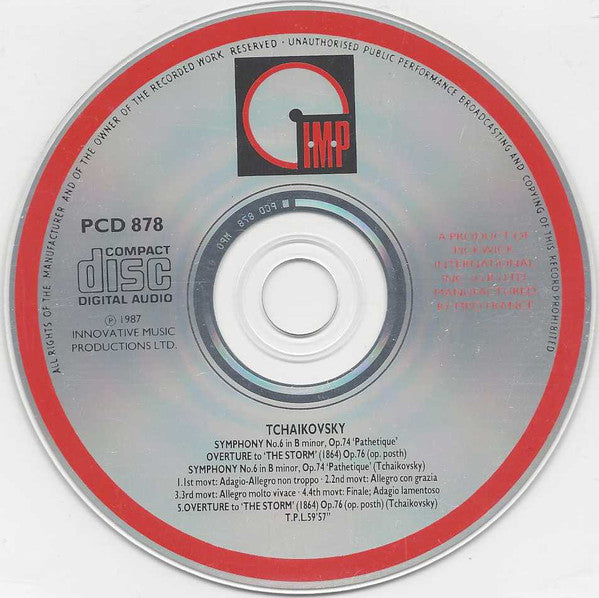 Pyotr Ilyich Tchaikovsky, London Symphony Orchestra, Gennadi Rozhdestvensky : Symphony No. 6 In B Minor, Op.74  "Pathetique" • Overture To "The Storm" (1864) Op.76 (Op. Posth) (CD, Album)