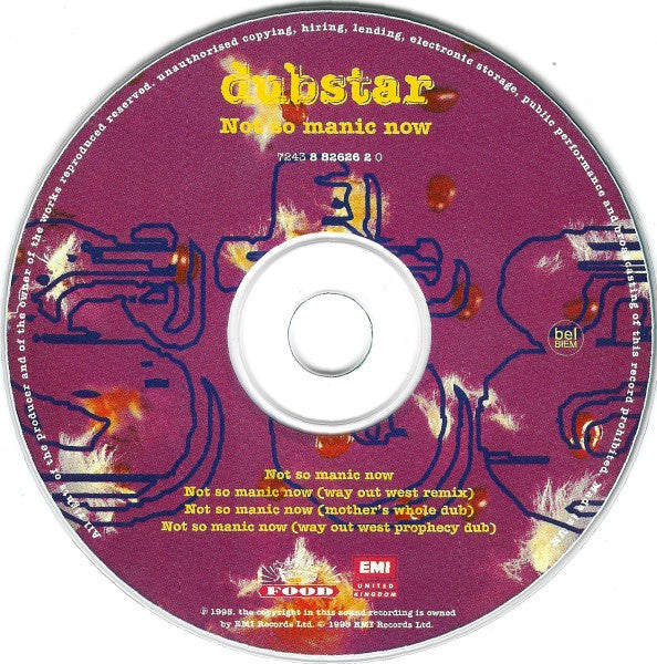 Dubstar (2) : Not So Manic Now (CD, Single, CD1)