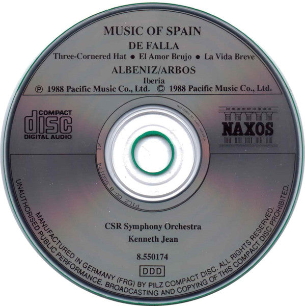 Manuel De Falla, Isaac Albéniz / Enrique Fernández Arbós : The Music Of Spain: Viva España! (CD, Album)