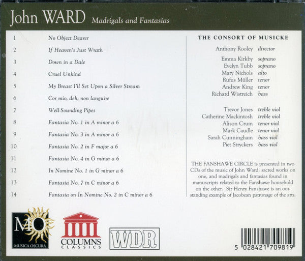 John Ward (5), The Consort Of Musicke : Madrigals And Fantasias (CD, Album)