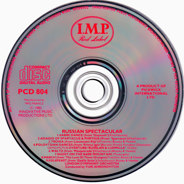 London Symphony Orchestra, Yuri Ahronovitch : Russian Spectacular (CD)