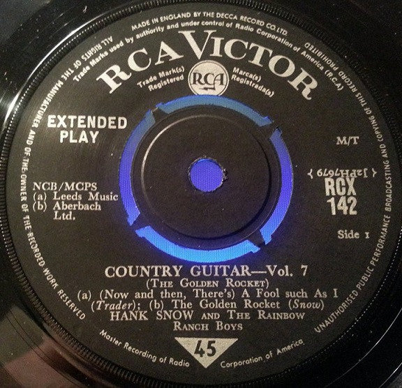 Hank Snow : Country Guitar Vol. 7 - The Golden Rocket (7", EP)