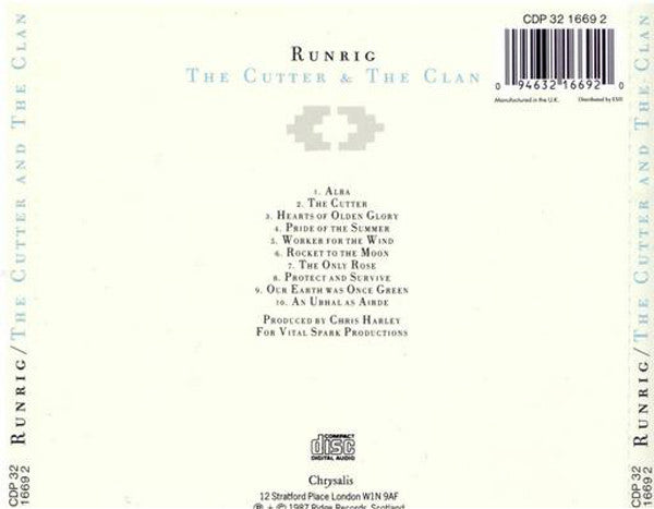 Runrig : The Cutter & The Clan (CD, Album, RE)