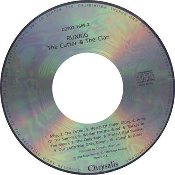 Runrig : The Cutter & The Clan (CD, Album, RE)