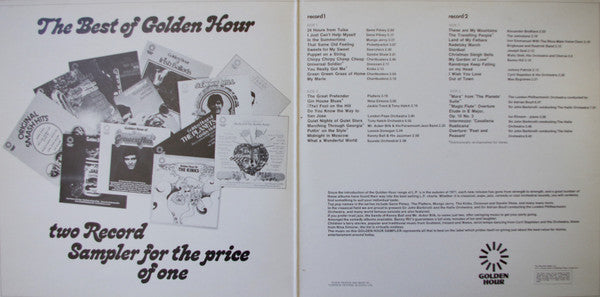 Various : The Best Of Golden Hour (2xLP, Comp)