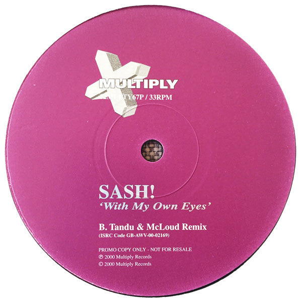 Sash! : With My Own Eyes (12", Promo)