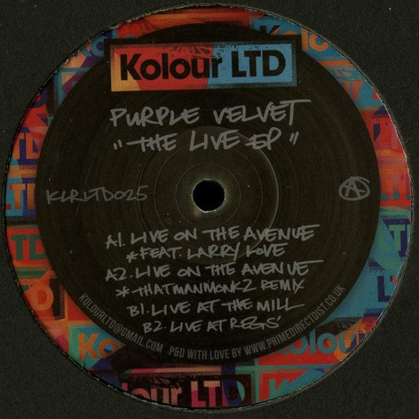 Purple Velvet : The Live EP (12", EP)
