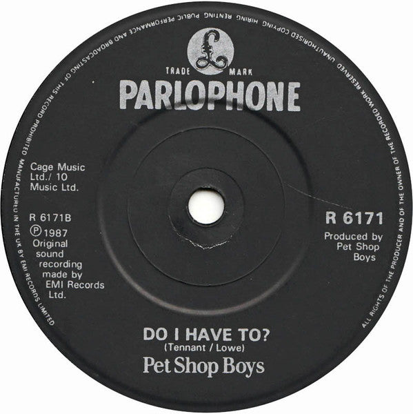 Pet Shop Boys : Always On My Mind (7", Single)