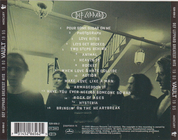 Def Leppard : Vault: Def Leppard Greatest Hits 1980-1995 (CD, Comp)