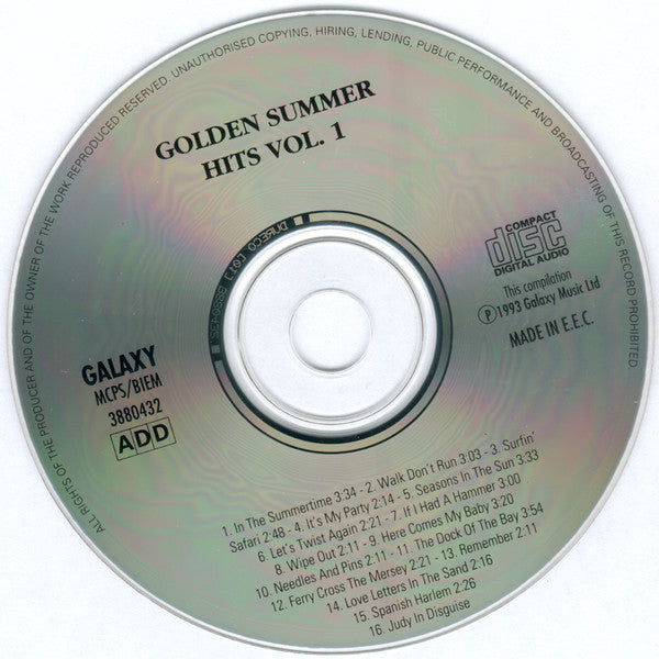 Various : Golden Summer Hits Vol. 1 (CD, Comp)