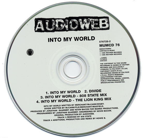 Audioweb : Into My World (CD, Single)