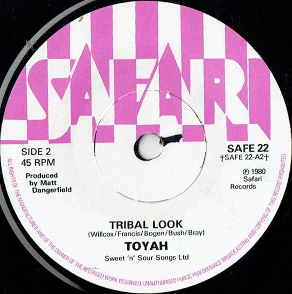 Toyah (3) : Bird In Flight / Tribal Look (7", Single, Pin)