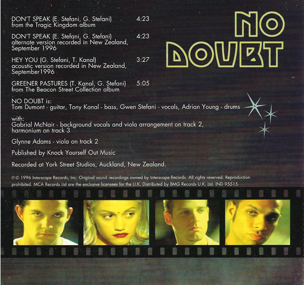 No Doubt : Don't Speak (CD, Single)