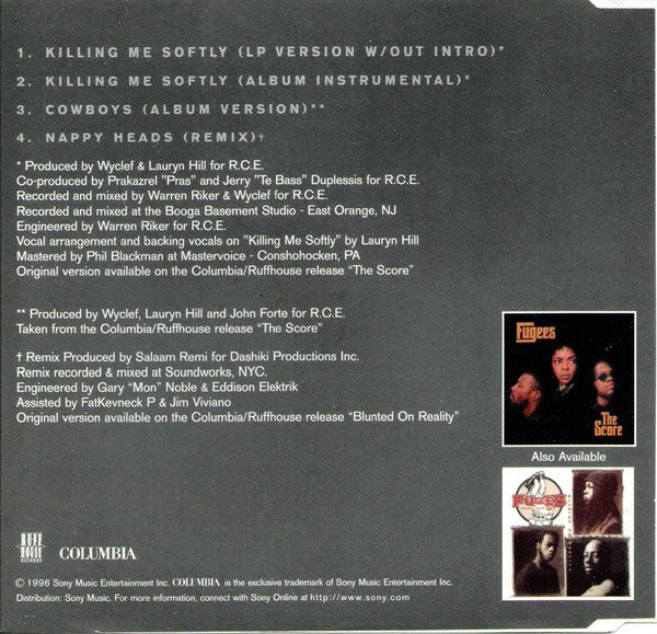 Fugees : Killing Me Softly (CD, Single)