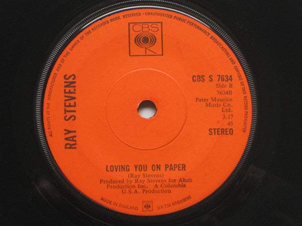 Ray Stevens : Turn Your Radio On (7", Sol)