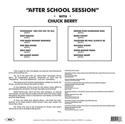 Chuck Berry : After School Session (LP, Album, RE, 180)