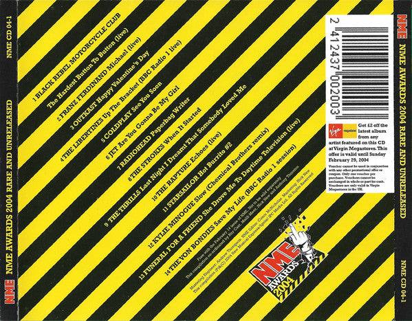 Various : NME Awards 2004 (Rare And Unreleased) (CD, Comp)