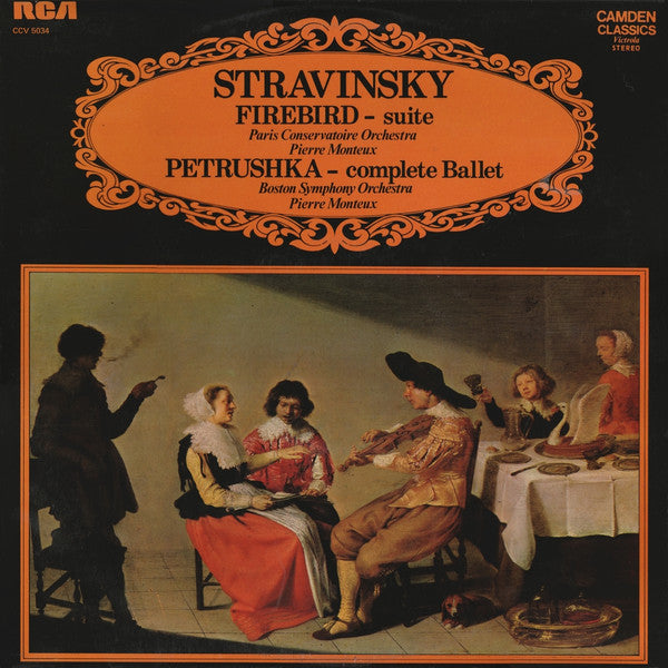Igor Stravinsky - Orchestre De La Société Des Concerts Du Conservatoire / Boston Symphony Orchestra, Pierre Monteux : Firebird - Suite / Petrushka - Complete Ballet (LP, Comp, RE)