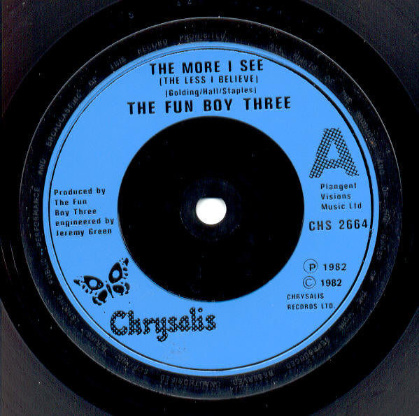 Fun Boy Three : The More I See (The Less I Believe) (7", Single)