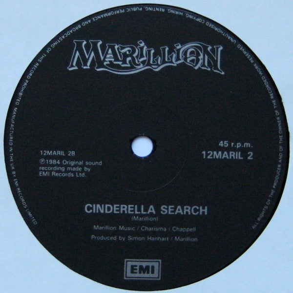 Marillion : Assassing (12", Single, Bla)