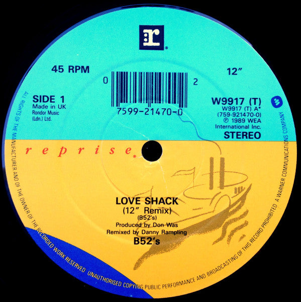 The B-52's : Love Shack (12", Single)