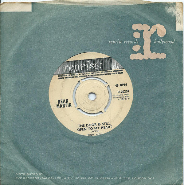 Dean Martin : The Door Is Still Open To My Heart (7", Single, 4 P)