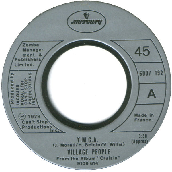 Village People : Y.M.C.A. (7", Single, Sil)