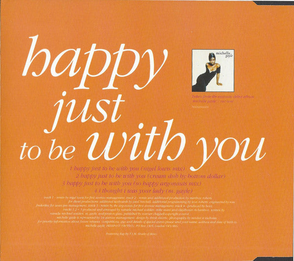 Michelle Gayle : Happy Just To Be With You (CD, Single)