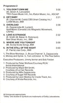 Various : Dirty Dancing (Original Soundtrack From The Vestron Motion Picture) (Cass, Album, Comp)