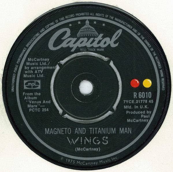 Wings (2) : Venus And Mars / Rock Show (7", Single, Pus)