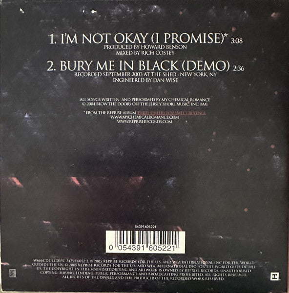 My Chemical Romance : I'm Not Okay (I Promise) (CD, Single)