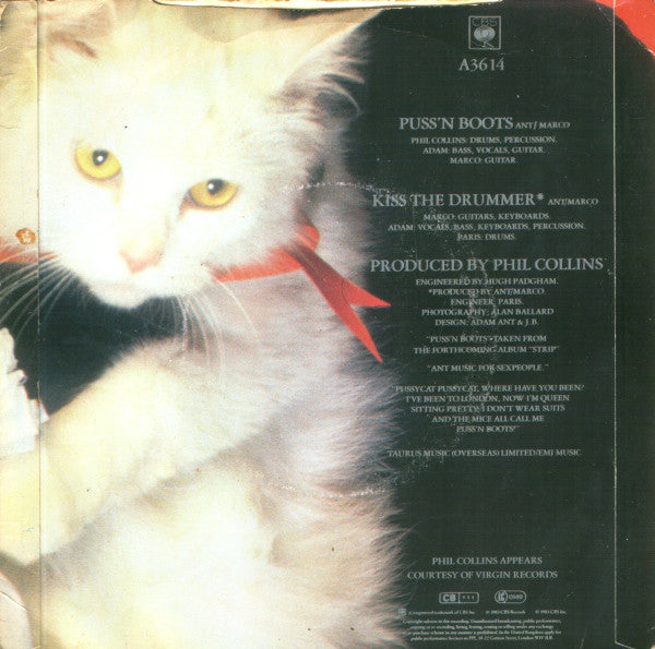 Adam Ant : Puss'N Boots (7", Single, Pap)