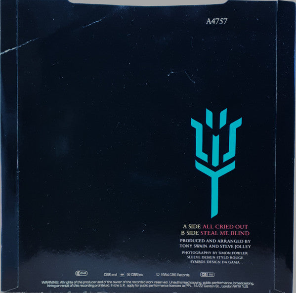 Alison Moyet : All Cried Out (7", Single)