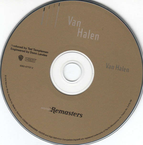 Van Halen : Van Halen (HDCD, Album, RE, RM)