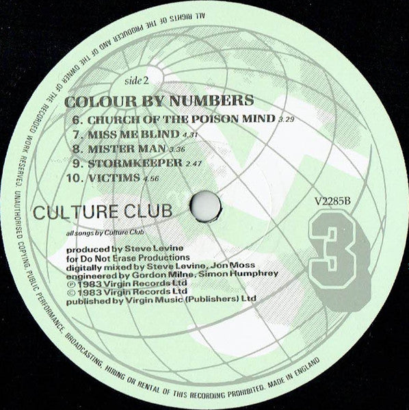 Culture Club : Colour By Numbers (LP, Album)