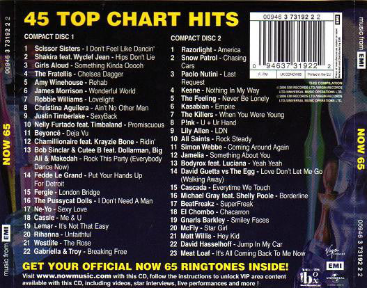 Various : Now That's What I Call Music! 65 (2xCD, Comp)