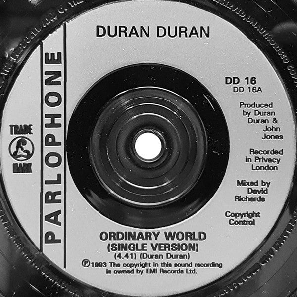 Duran Duran : Ordinary World (7", Single)