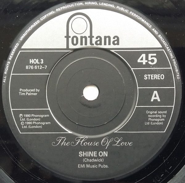 The House Of Love : Shine On (7", Single, Pap)