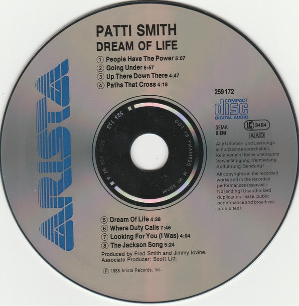 Patti Smith : Dream Of Life (CD, Album)