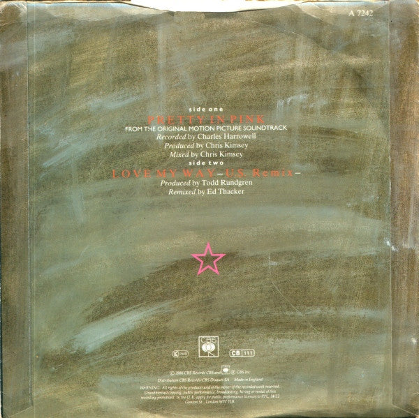 The Psychedelic Furs : Pretty In Pink (7", Single)