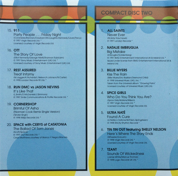 Various : Top Of The Pops - 1998 Volume 1 (2xCD, Comp)
