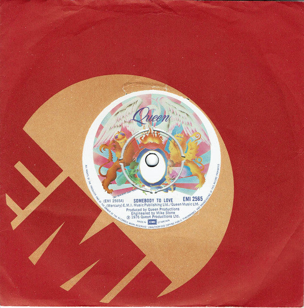 Queen : Somebody To Love (7", Single, Com)