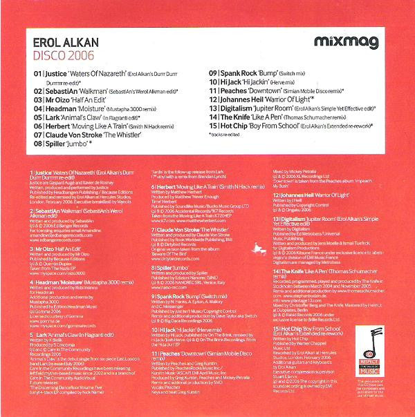 Erol Alkan : Disco 2006 (CD, Mixed)